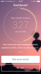 ClearScore iphone screen image